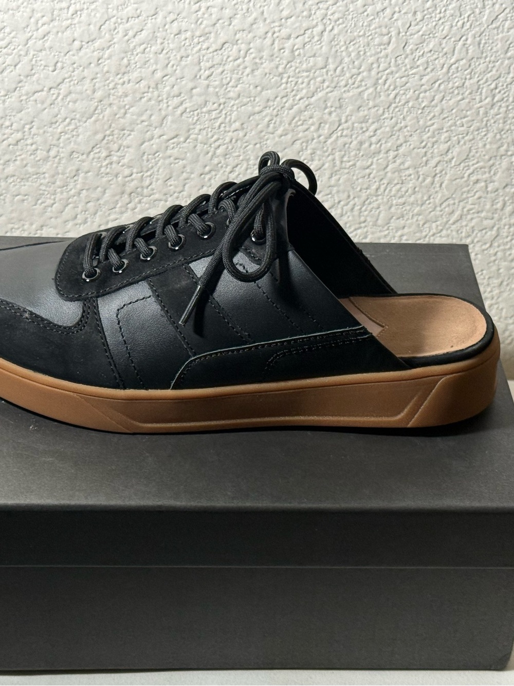 Zac Posen Black Sneakers with Gum Sole - Picture 5 of 9